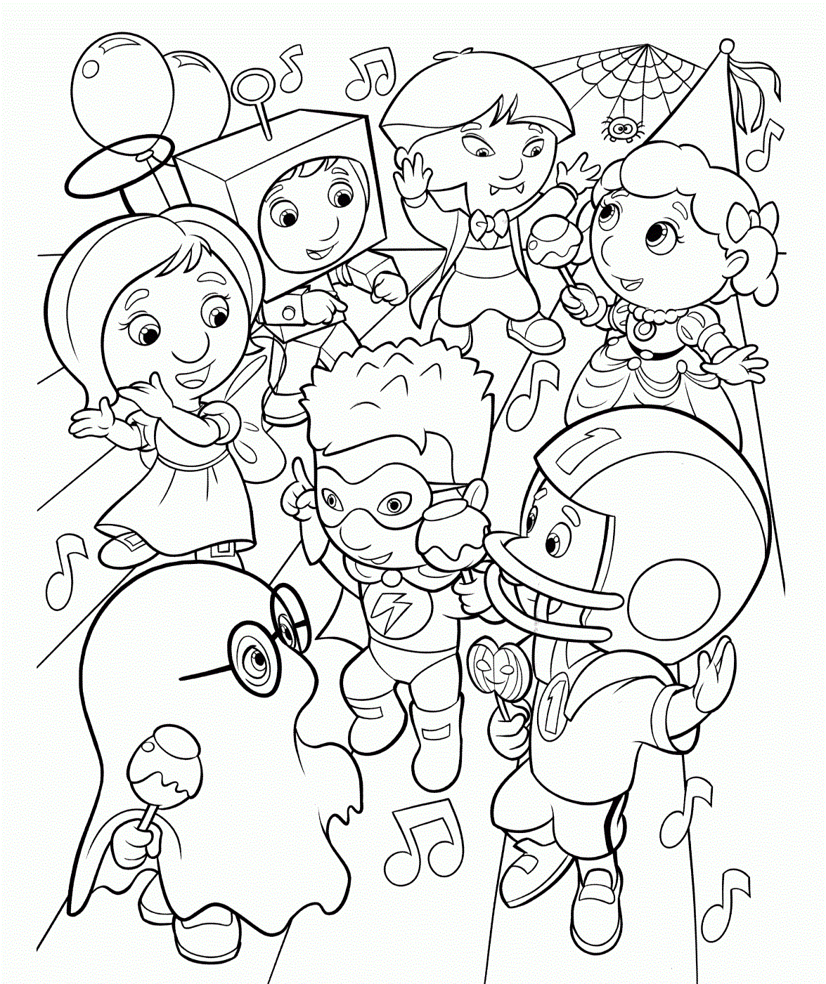 Halloween carnival coloring book